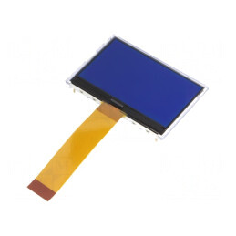 Afișaj LCD Grafic 128x64 COG FSTN Albastru LED | Electronic-mag.ro | Componente Electronice