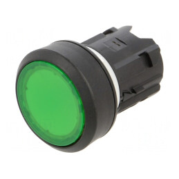 Comutator Buton Apăsare 22mm Verde | Electronic-mag.ro | Componente Electronice