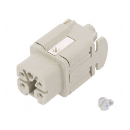 Conector HDC Mamă 5 Pin 3 Inserturi de Contact | Electronic-mag.ro | Componente Electronice
