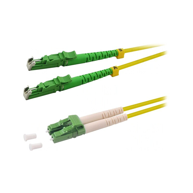 Patch cord fibră OS2 E2000/APC-LC/APC 1m galben | Electronic-mag.ro | Componente Electronice