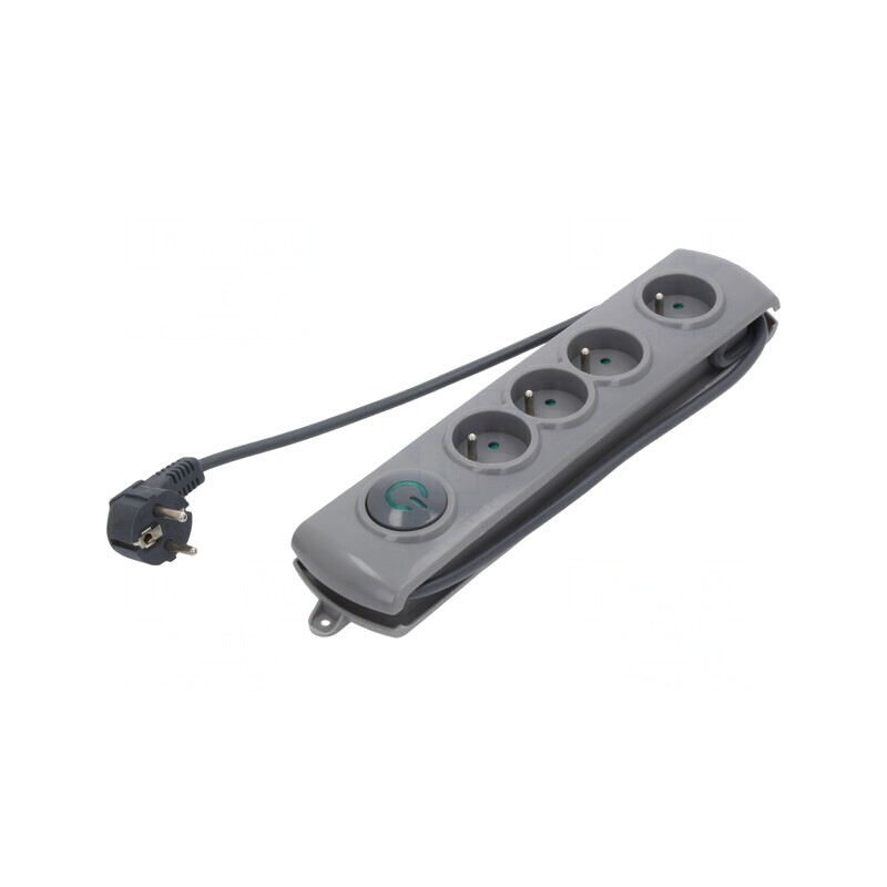 Prelungitor cu 4 Prize și Protecție la Supratensiune 10A | Electronic-mag.ro | Componente Electronice