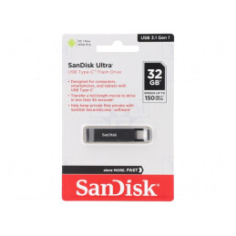 Pendrive USB-C 3.1 32GB 150MB/s Ultra | Electronic-mag.ro | Componente Electronice