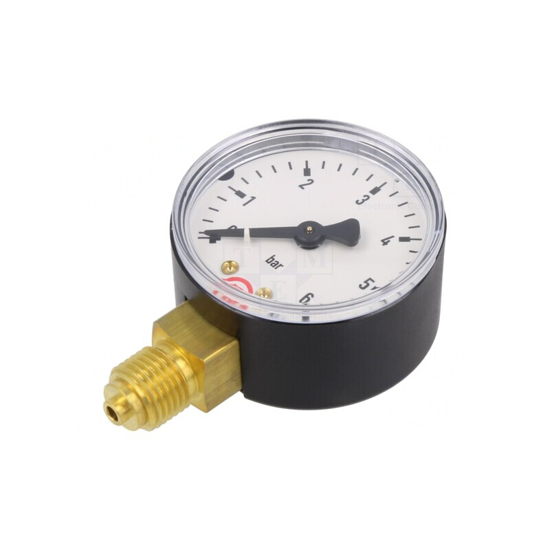 Manometru 6 bar 50mm Lichide și Gaze Inerte | Electronic-mag.ro | Componente Electronice