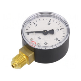 Manometru 0-25 bar 50mm pentru Lichide și Gaze Inerte | Electronic-mag.ro | Componente Electronice