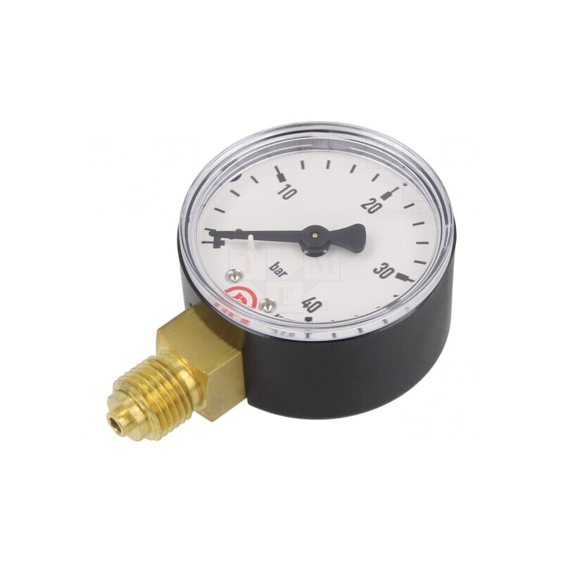 Manometru 0-40 Bar 50mm Lichide și Gaze Inerte | Electronic-mag.ro | Componente Electronice