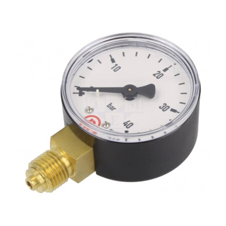 Manometru 0-40 Bar 50mm Lichide și Gaze Inerte | Electronic-mag.ro | Componente Electronice