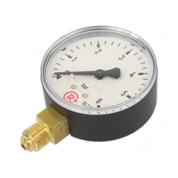 Manometru 0-6 bar 63 mm pentru lichide și gaze inerte | Electronic-mag.ro | Componente Electronice