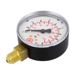 Manometru 0-10 bar 63mm Lichide și Gaze Inerte | Electronic-mag.ro | Componente Electronice