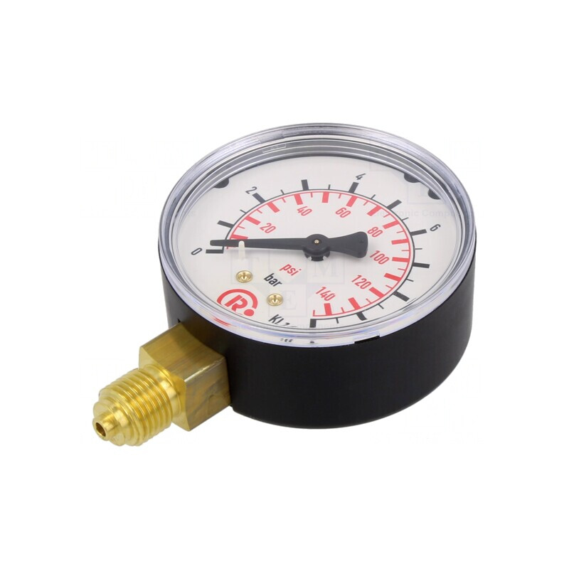Manometru 0-10 bar 63mm Lichide și Gaze Inerte | Electronic-mag.ro | Componente Electronice