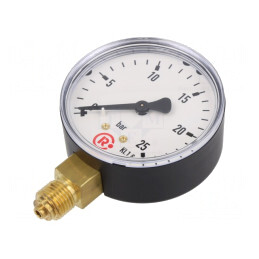 Manometru 0-25 bar 63mm pentru lichide și gaze | Electronic-mag.ro | Componente Electronice