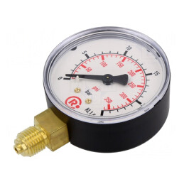 Manometru 0-25 bar 63 mm pentru lichide și gaze inerte | Electronic-mag.ro | Componente Electronice