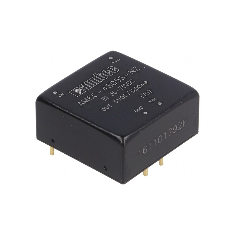 Convertor DC/DC 6W 36-75V la 5V 1.2A | Electronic-mag.ro | Componente Electronice