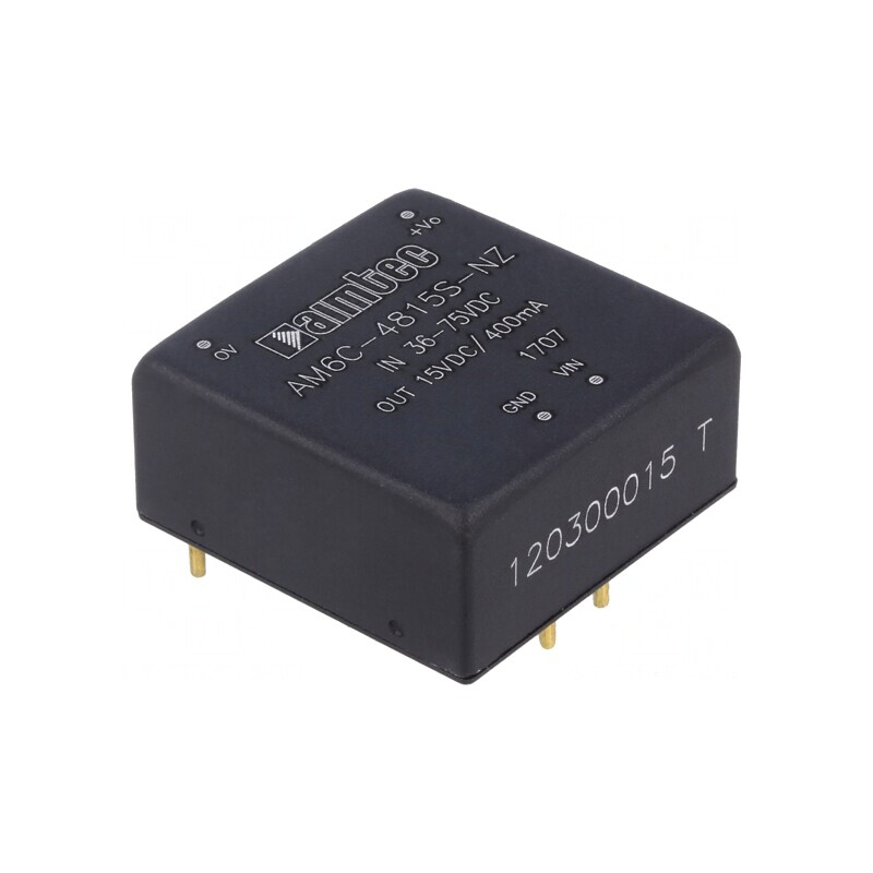 Convertor DC/DC 6W 36-75V la 15V 400mA | Electronic-mag.ro | Componente Electronice