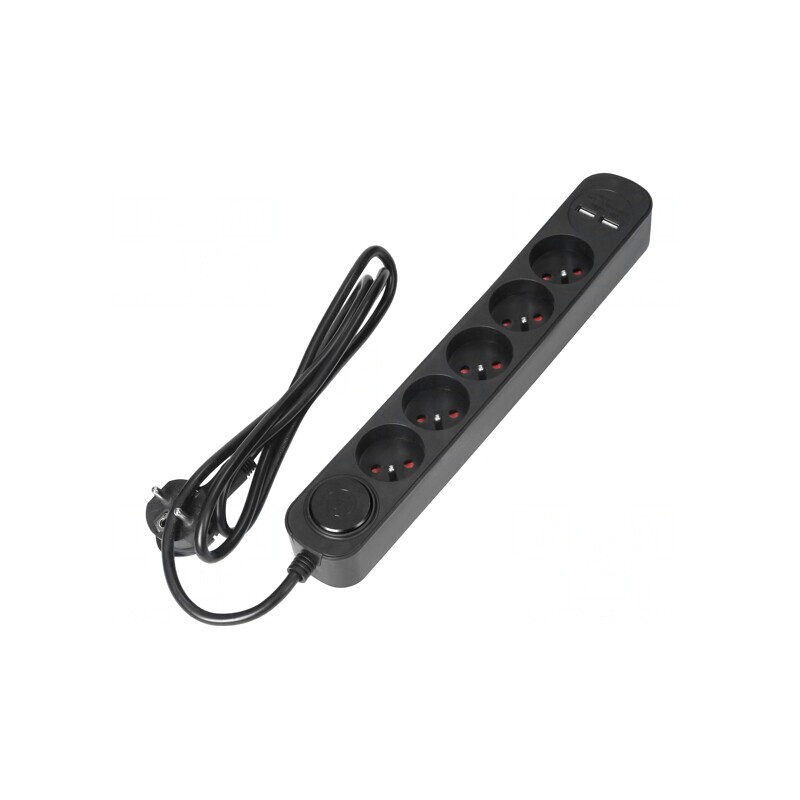 Prelungitor 5 Prize cu Protecție la Supratensiune 10A | Electronic-mag.ro | Componente Electronice