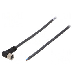 Cablu Conectare M8 3-Pin Unghi 5m 60VAC 4A PUR