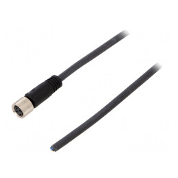 Cablu de conectare M8 drept 5m 60VAC 4A | Electronic-mag.ro | Componente Electronice