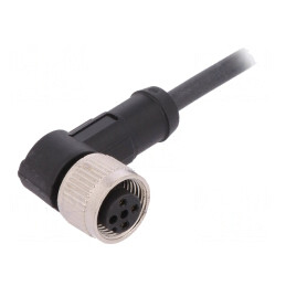 Cablu de Conectare M12 în Unghi 2m 250VAC 4A PUR | Electronic-mag.ro | Componente Electronice