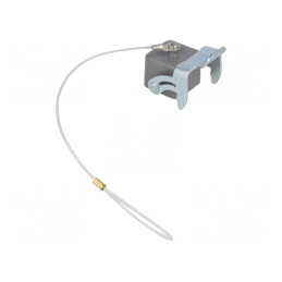 Capac protecţie Han 3A cu clichet metal 21x21mm | Electronic-mag.ro | Componente Electronice