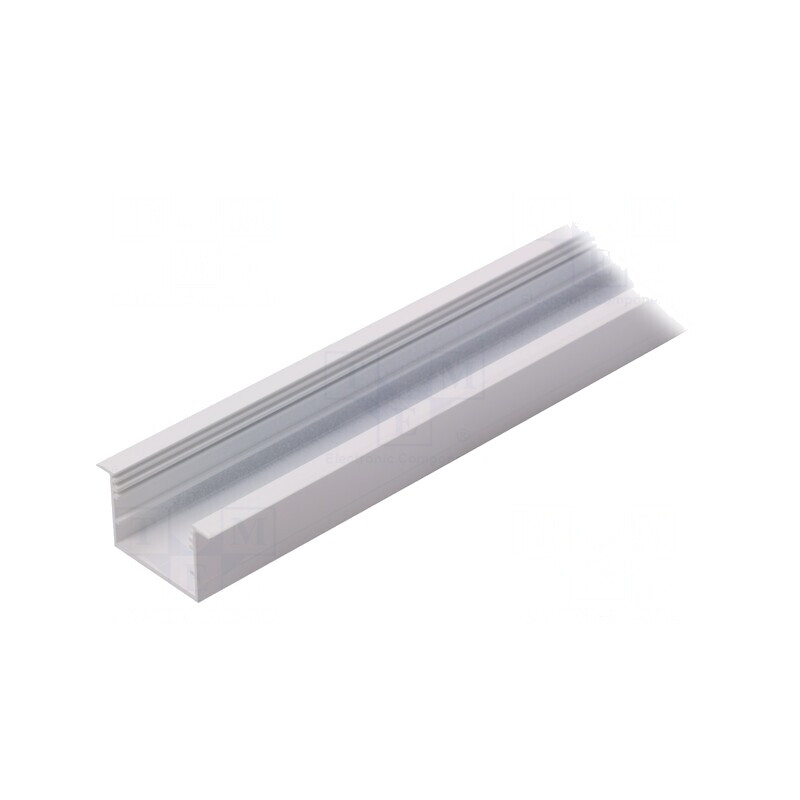 Profil aluminiu încastrat alb LED 1m VARIO30-07 | Electronic-mag.ro | Componente Electronice