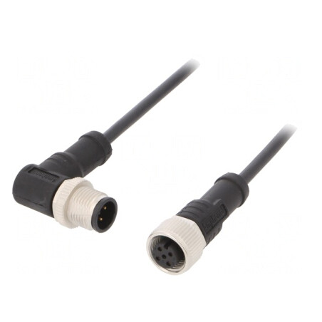 Cablu senzori automatizări M12 1m 4 pini | Electronic-mag.ro | Componente Electronice