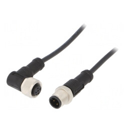 Cablu senzori/automatizări M12-M12 1m | Electronic-mag.ro | Componente Electronice
