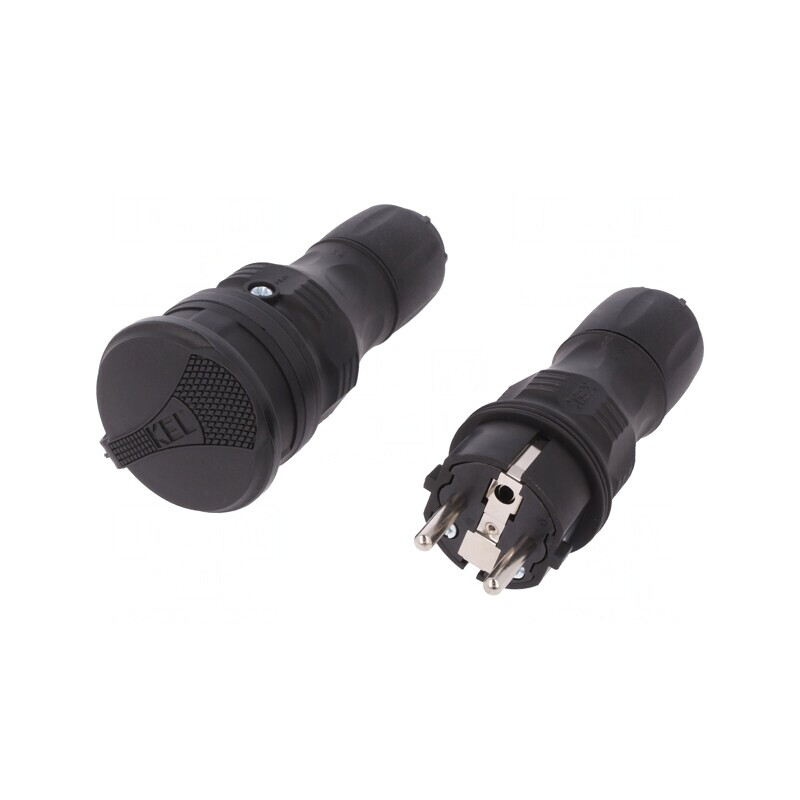 Conector Alimentare AC 2P PE 250VAC 16A | Electronic-mag.ro | Componente Electronice