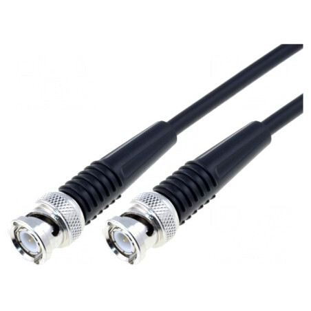 Cablu BNC 50Ω 1,5m Negru | Electronic-mag.ro | Componente Electronice