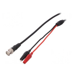 Cablu măsurare BNC cu cleme crocodil 2m | Electronic-mag.ro | Componente Electronice