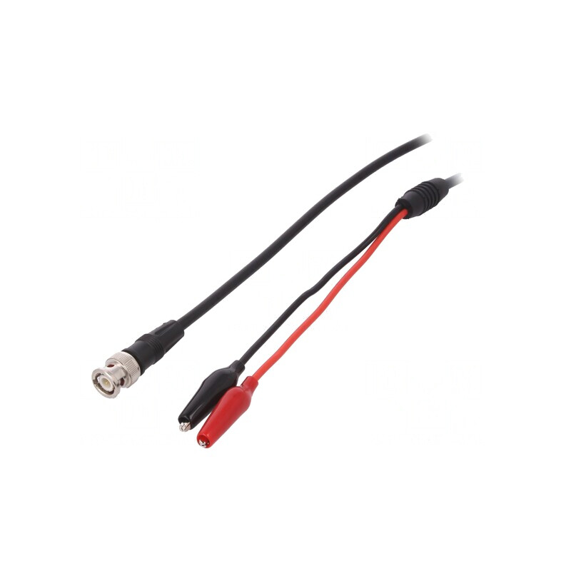 Cablu măsurare BNC cu cleme crocodil 2m | Electronic-mag.ro | Componente Electronice