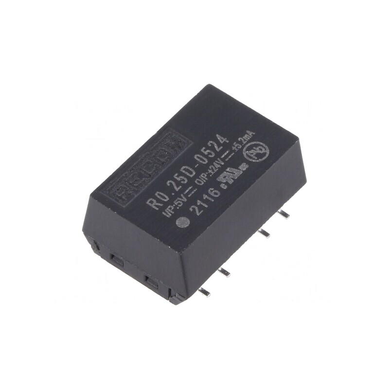 Convertor DC/DC 4,5-5,5V la 24V/-24V 0,25W | Electronic-mag.ro | Componente Electronice