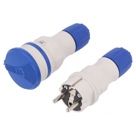 Conector alimentare AC tată-mamă 250VAC 16A | Electronic-mag.ro | Componente Electronice