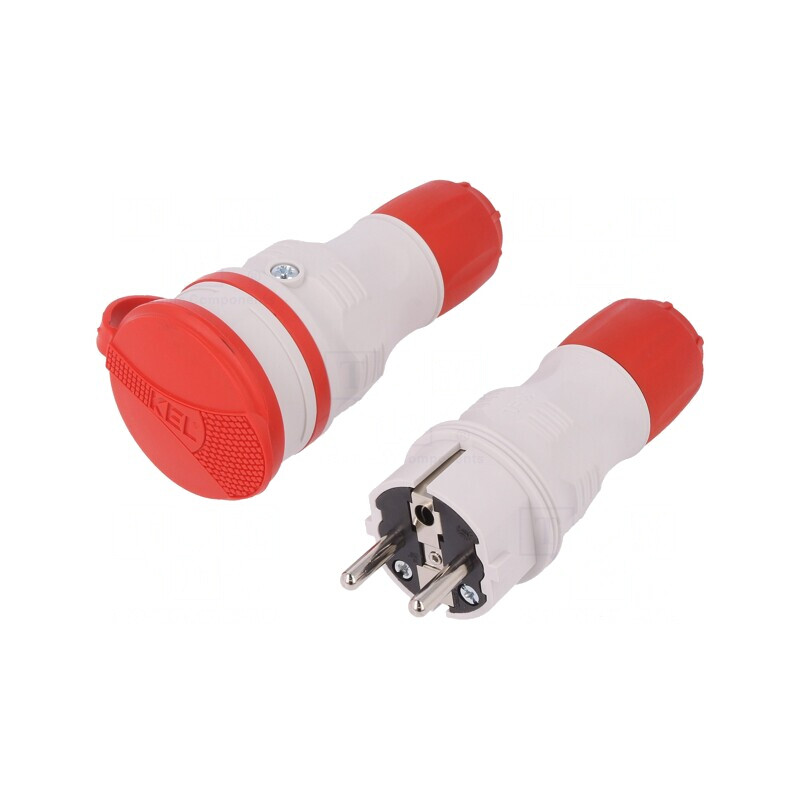 Conector Alimentare AC 2P 250VAC 16A | Electronic-mag.ro | Componente Electronice