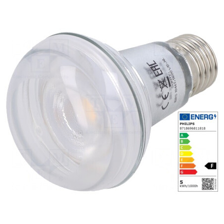 Lampă LED E27 4.5W 2700K 345lm Alb Cald | Electronic-mag.ro | Componente Electronice
