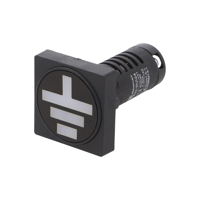 Indicator Împământare 22mm IP54 24V | Electronic-mag.ro | Componente Electronice