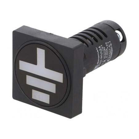 Indicator Împământare 22mm IP54 24V | Electronic-mag.ro | Componente Electronice