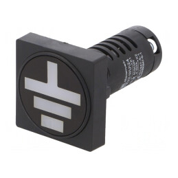 Indicator Împământare 22mm IP54 24V | Electronic-mag.ro | Componente Electronice