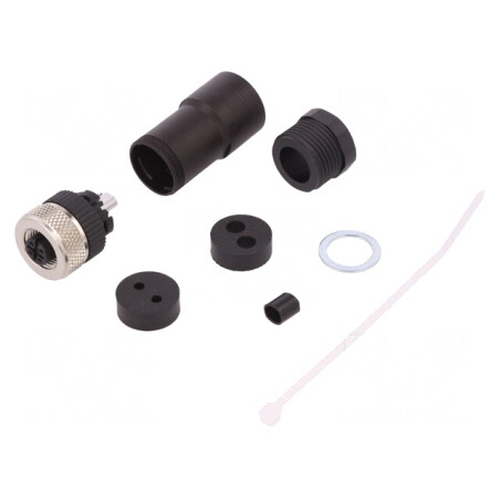 Mufă M12 5-Pin Mamă CANopen pe Cablu IP67 | Electronic-mag.ro | Componente Electronice