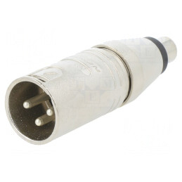 Adaptor XLR Mamă 2 Poli la Phono Femeie NA2MPMF | Electronic-mag.ro | Componente Electronice