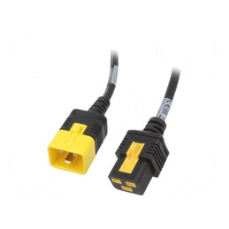 Cablu Alimentare IEC C19 Mamă la IEC C20 Tată 1m Negru | Electronic-mag.ro | Componente Electronice