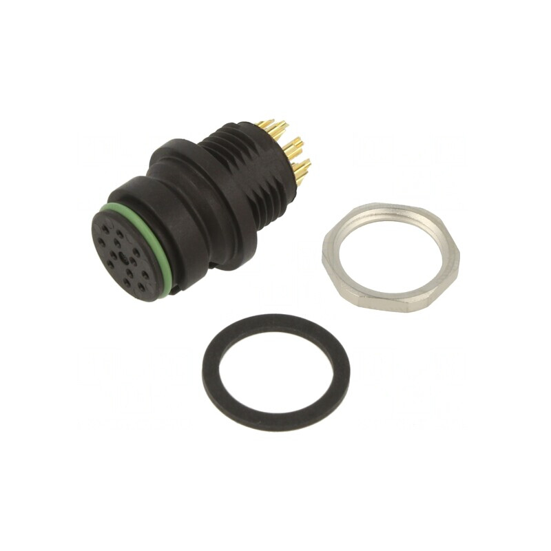 Conector Circular 60V 12-Pin Soclu Mamă IP67 | Electronic-mag.ro | Componente Electronice