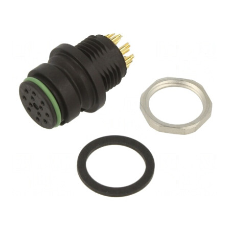 Conector Circular 60V 12-Pin Soclu Mamă IP67 | Electronic-mag.ro | Componente Electronice