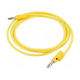 Cablu de măsurare galben 60VDC 30VAC 15A 1.8m | Electronic-mag.ro | Componente Electronice