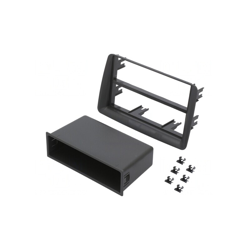 Cadru radio Fiat 2 ISO gri | Electronic-mag.ro | Componente Electronice