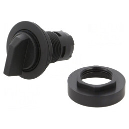 Comutator rotativ 22mm IP65 2 poziții | Electronic-mag.ro | Componente Electronice