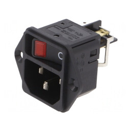 Conector Alimentare AC 15A 250V IEC 60320 | Electronic-mag.ro | Componente Electronice