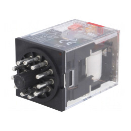 Releu Electromagnetic 3PDT 230VAC 10A | Electronic-mag.ro | Componente Electronice