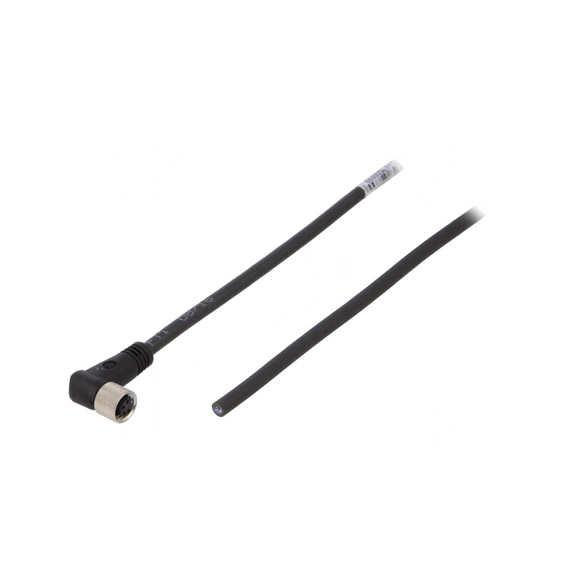 Cablu Conectare M8 4 Pini 3m Unghi 30VAC 4A PUR | Electronic-mag.ro | Componente Electronice