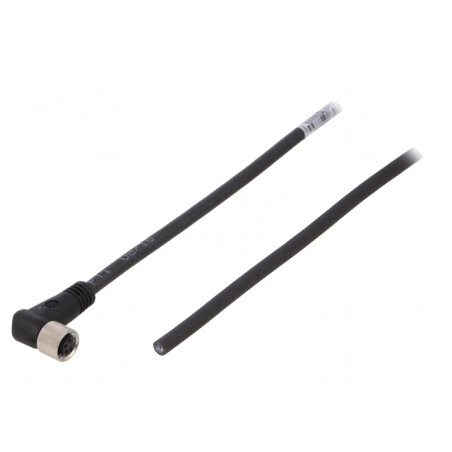 Cablu Conectare M8 4 Pini 3m Unghi 30VAC 4A PUR | Electronic-mag.ro | Componente Electronice