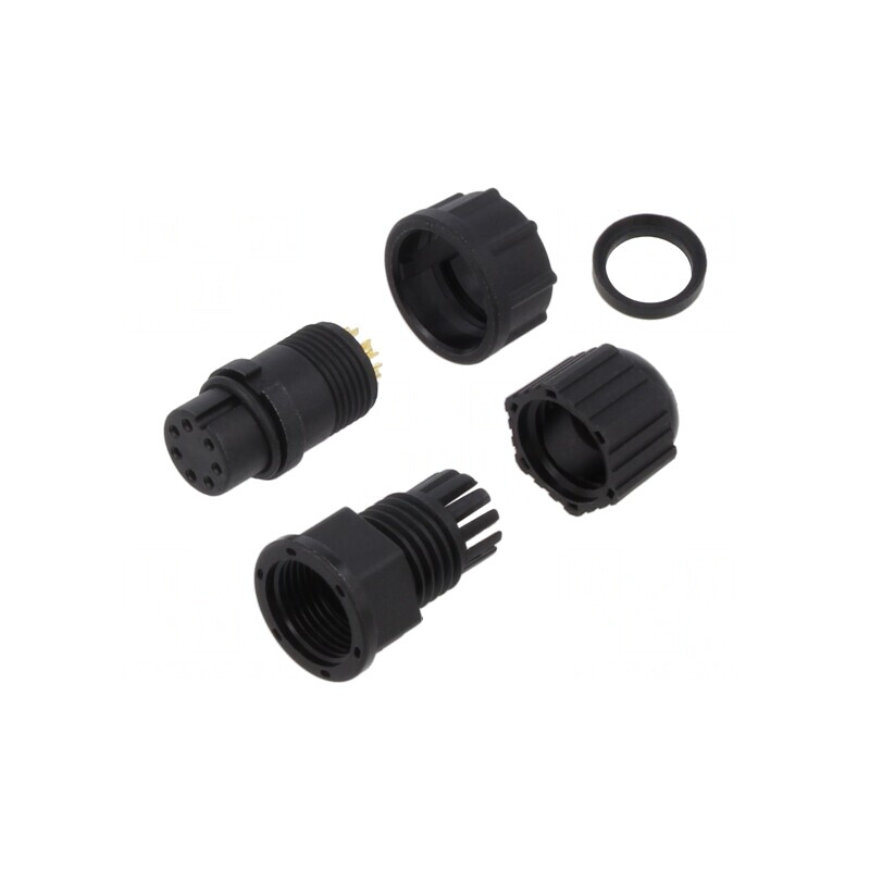 Conector circular mamă 7 pini tip baionetă | Electronic-mag.ro | Componente Electronice