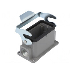 Carcasă pentru conectori HDC D10B cu clichet PG16 | Electronic-mag.ro | Componente Electronice